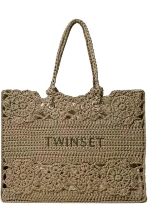 Twin-Set Dames, Tassen, Groen, Maat: ONE Size Katoen