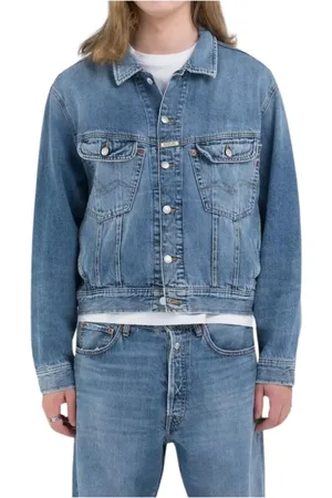 Replay Heren, Jassen, Blauw, Maat: L Denim