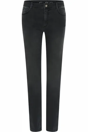 C.ro Dames, Jeans, Grijs, Maat: 3XL Katoen