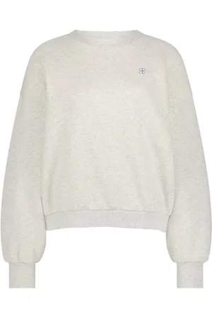 BY-BAR Dames, Sweatshirts & Hoodies, Wit, Maat: S Katoen