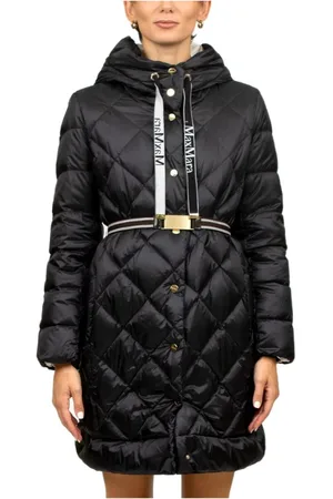 Max Mara Dames, Mantels, Zwart, Maat: 2XL Taf