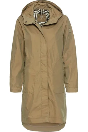Camel Active Dames, Mantels, Groen, Maat: L Katoen