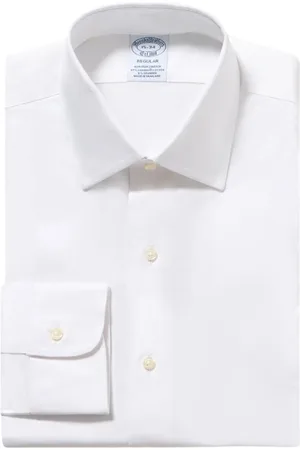 Brooks Brothers Heren, Overhemden, Wit, Maat: M Katoen