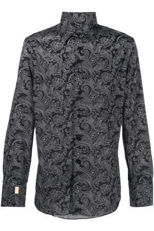 BILLIONAIRE Heren, Overhemden, Zwart, Maat: 3XL Katoen