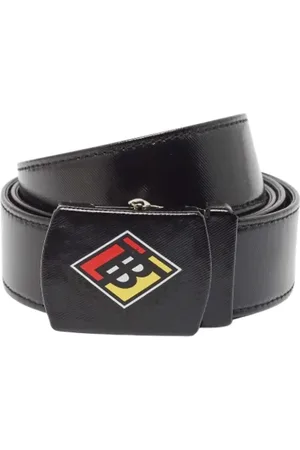 Burberry Heren, Pre-owned, Zwart, Maat: ONE Size Leer
