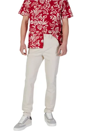 Tommy Hilfiger Heren, Broeken, Wit, Maat: W31 L32 Katoen
