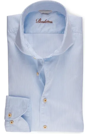 Stenströms Heren, Overhemden, Blauw, Maat: 2XL Katoen