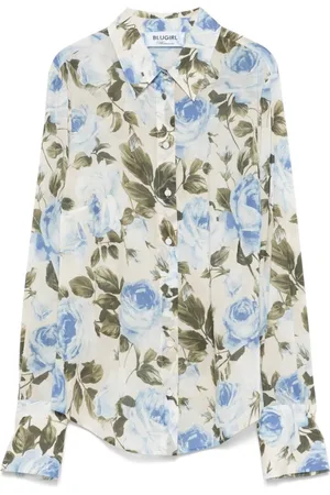 Blugirl Dames, Blouses & Shirts, Veelkleurig, Maat: XL Zijde