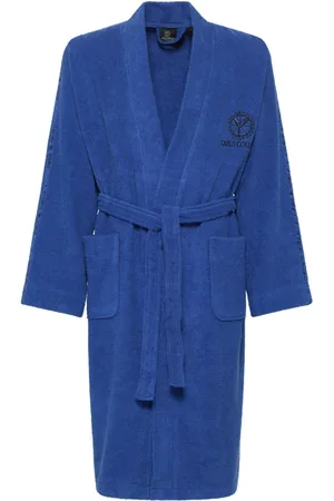 Carlo Colucci Heren, Nachtkleding & Lounge, Blauw, Maat: M Katoen