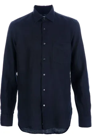 Aspesi Heren, Overhemden, Blauw, Maat: S Linnen
