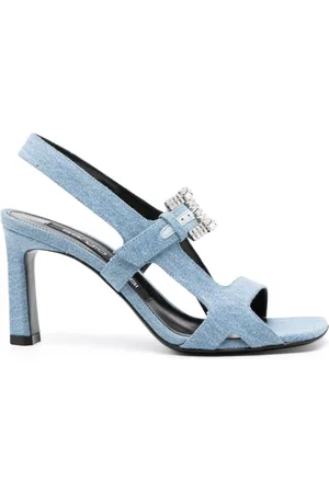 Sergio Rossi Dames, Schoenen, Blauw, Maat: 37 EU Denim