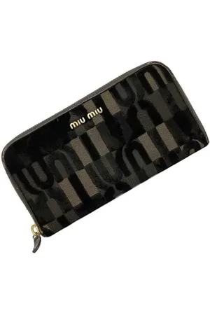 Miu Miu Dames, Pre-owned, Bruin, Maat: ONE Size Leer