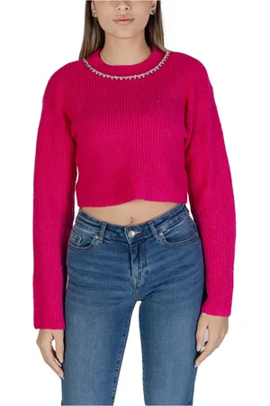 ONLY Dames, Truien, Roze, Maat: L Nylon