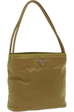 Prada Dames, Pre-owned, Groen, Maat: ONE Size Nylon