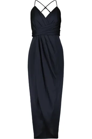 Vera Mont Dames, Jurken, Blauw, Maat: S Satijn