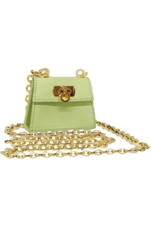 Salvatore Ferragamo Dames, Pre-owned, Groen, Maat: ONE Size Suède