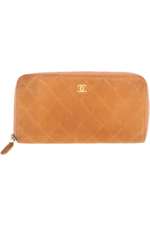 CHANEL Dames, Pre-owned, Oranje, Maat: ONE Size Suède