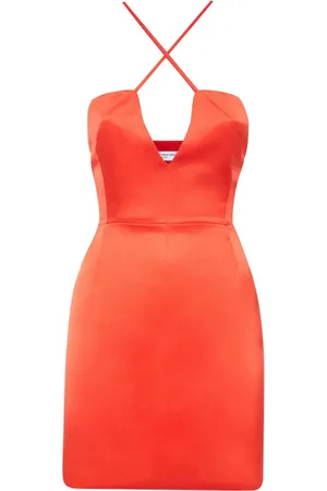MVP Wardrobe Dames, Jurken, Oranje, Maat: 2XS Zijde
