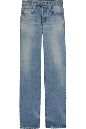 Saint Laurent Heren, Jeans, Blauw, Maat: W36 Denim