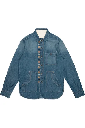 Nine In The Morning Heren, Overhemden, Blauw, Maat: XL Denim