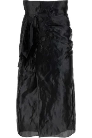 Maison Margiela Dames, Rokken, Zwart, Maat: 2XS Jersey