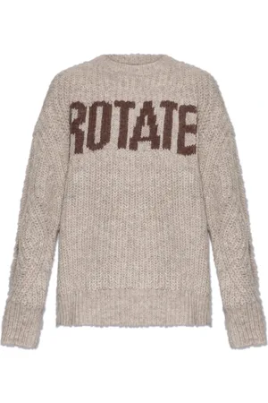ROTATE Dames, Truien, Grijs, Maat: L Wol