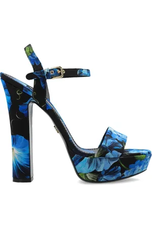 Dolce & Gabbana Dames, Schoenen, Blauw, Maat: 37 1/2 EU Zijde