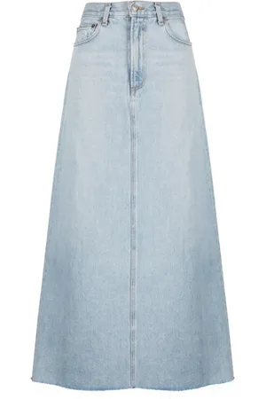 AGOLDE Dames, Rokken, Blauw, Maat: W25 Denim