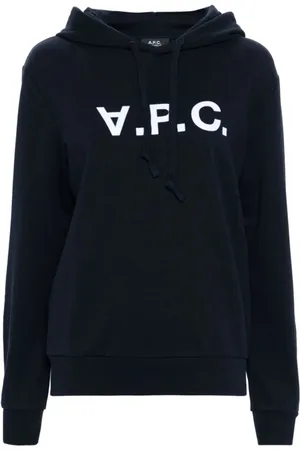 A.P.C. Heren, Sweatshirts & Hoodies, Blauw, Maat: XS Katoen
