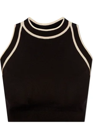 Max Mara Dames, Tops, Zwart, Maat: L Katoen