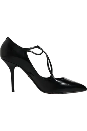 Dolce & Gabbana Dames, Schoenen, Zwart, Maat: 39 EU Leer