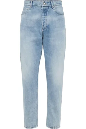 Brunello Cucinelli Heren, Jeans, Blauw, Maat: 2XL Katoen