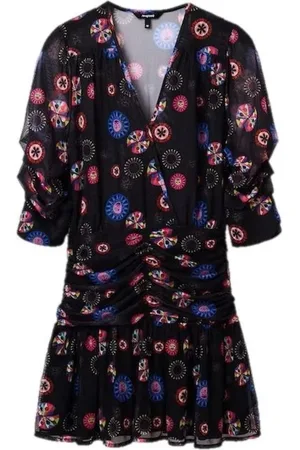 Desigual Dames, Jurken, Zwart, Maat: XL Viscose