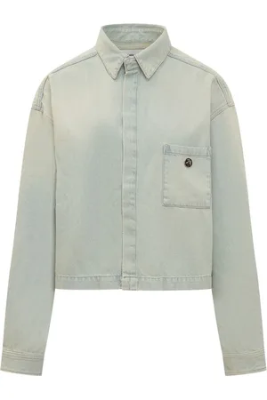 AMBUSH Dames, Blouses & Shirts, Blauw, Maat: XS Denim