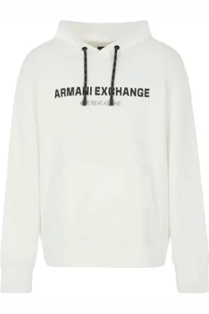 Armani Exchange Heren, Sweatshirts & Hoodies, Wit, Maat: XS Katoen