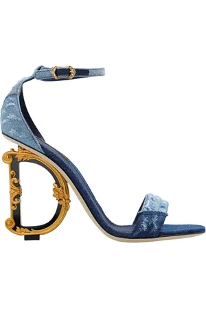 Dolce & Gabbana Dames, Schoenen, Blauw, Maat: 35 EU Denim