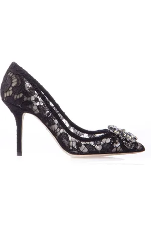 Dolce & Gabbana Dames, Schoenen, Zwart, Maat: 37 1/2 EU Katoen