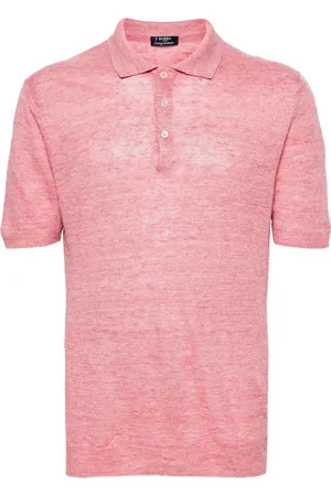 BARBA Heren, Tops, Roze, Maat: 3XL Linnen