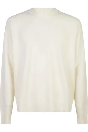 Roberto Collina Heren, Truien, Wit, Maat: XL Wol