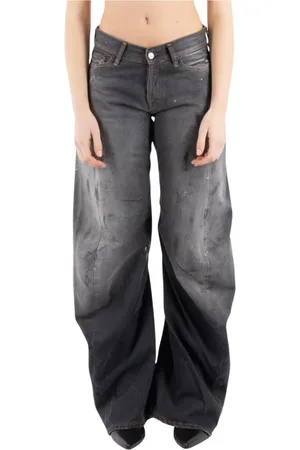 Acne Studios Dames, Jeans, Zwart, Maat: W25 Katoen