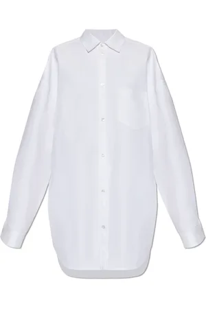 Balenciaga Dames, Blouses & Shirts, Wit, Maat: XS Katoen