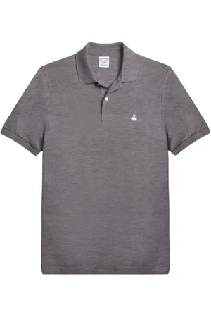 Brooks Brothers Heren, Tops, Grijs, Maat: M Katoen