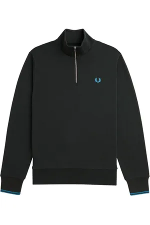 Fred Perry Heren, Sweatshirts & Hoodies, Groen, Maat: M Katoen