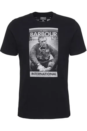Barbour Heren, Tops, Zwart, Maat: M Katoen