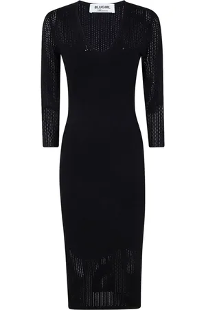 Blugirl Dames, Jurken, Zwart, Maat: M Viscose