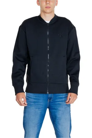 Calvin Klein Heren, Sweatshirts & Hoodies, Zwart, Maat: L Katoen