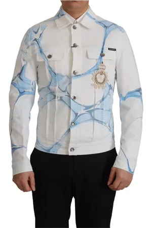 Dolce & Gabbana Heren, Jassen, Wit, Maat: M Denim