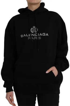Balenciaga Dames, Sweatshirts & Hoodies, Zwart, Maat: XS Katoen