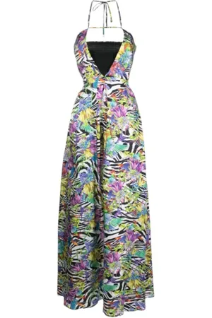 Roberto Cavalli Dames, Jurken, Veelkleurig, Maat: S