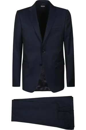 Ermenegildo Zegna Heren, Pakken, Blauw, Maat: L Wol